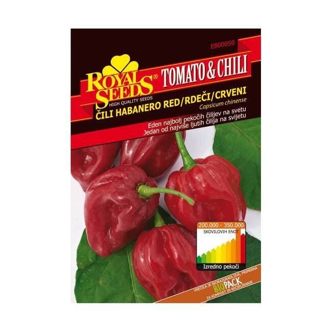 Pakiranje sjemena Royal Seeds Čili Habanero Red (Crveni) 0.25g