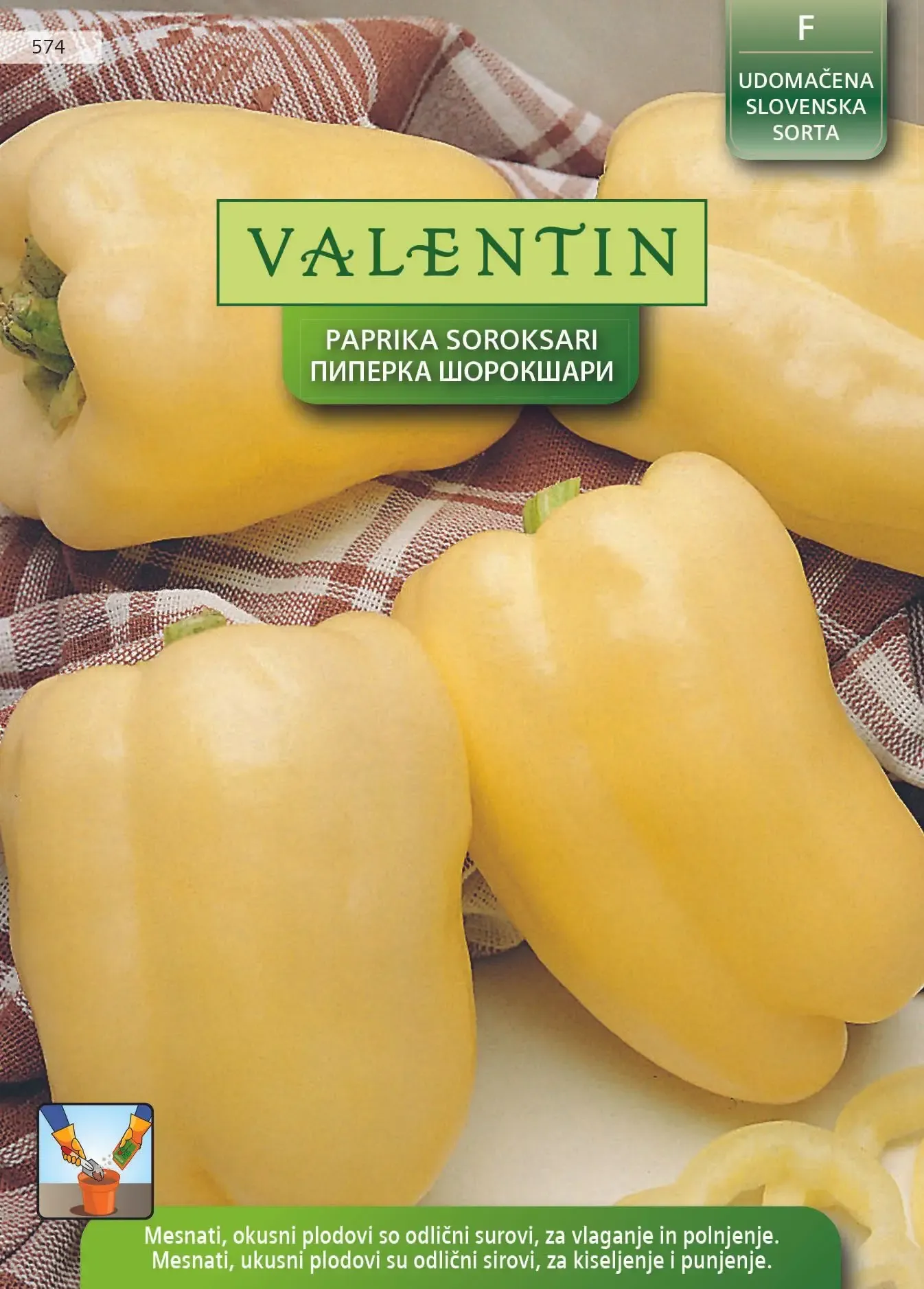 Pakiranje sjemena Valentin Paprika Šorokšari 1g