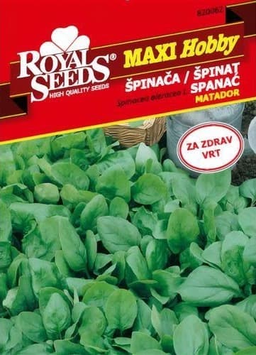 Pakiranje sjemena Royal Seeds Špinat Matador 15g