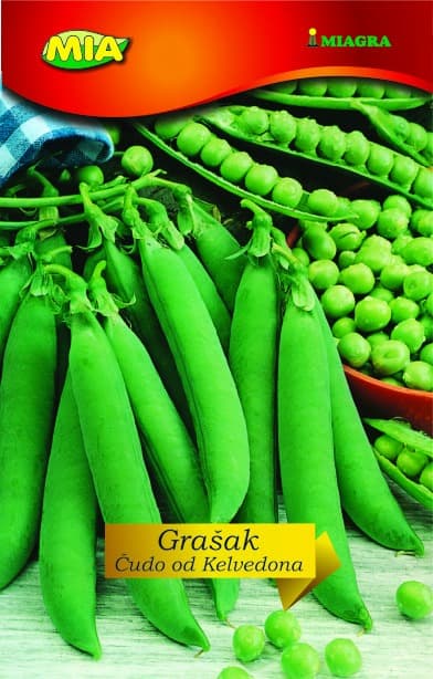 Pakiranje sjemena Miagra Grašak Kelvedon Wonder 200g