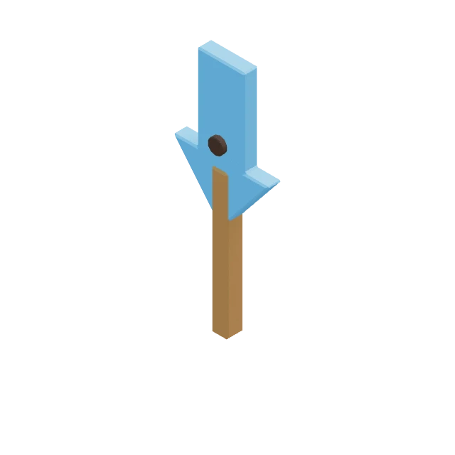 ArrowSignBlueDown