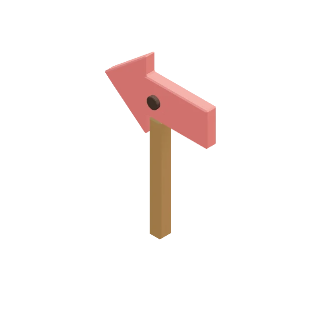 ArrowSignRedLeft