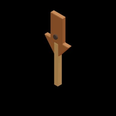 ArrowSignWoodDown