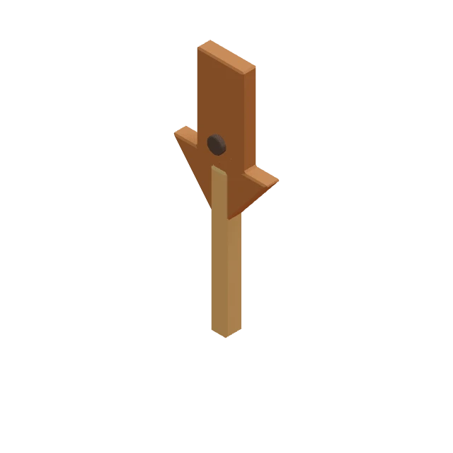 ArrowSignWoodDown