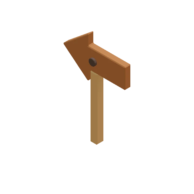 ArrowSignWoodLeft