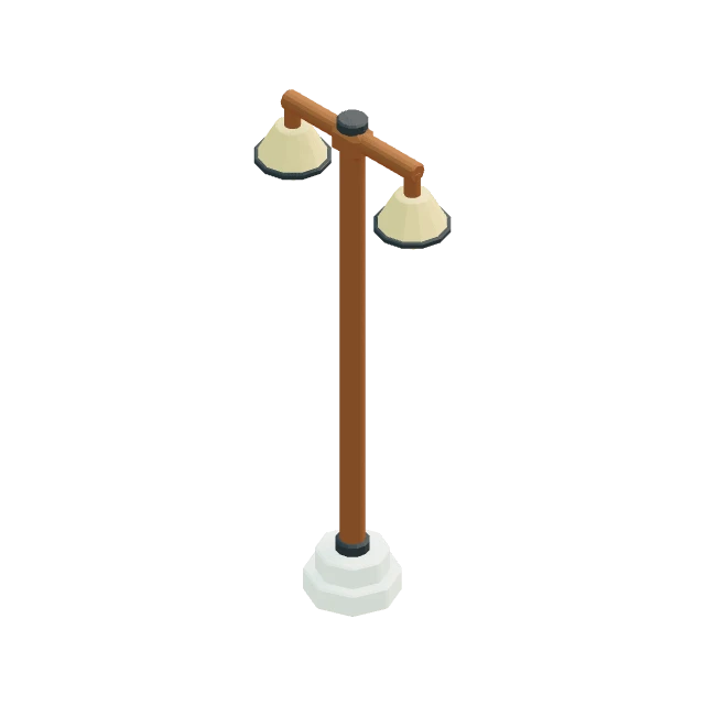 DoubleGardenLightPole